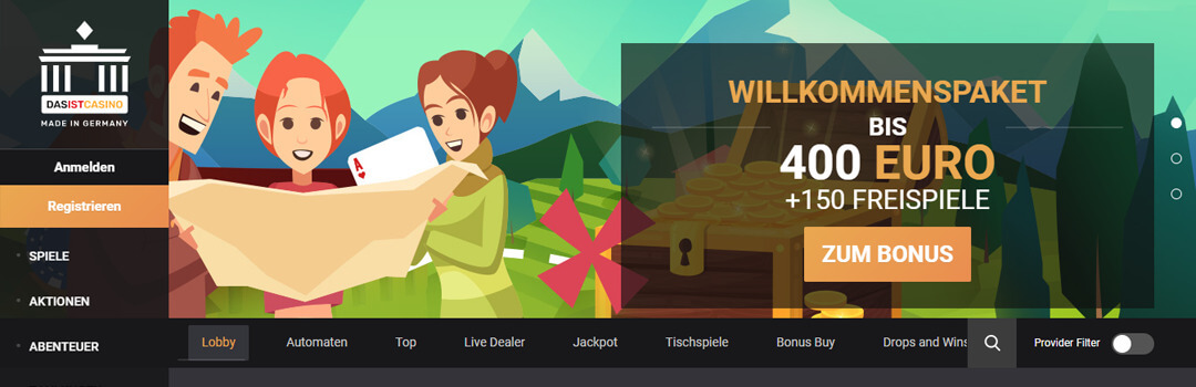 Die besten DasistCasino Casino Boni in der Schweiz DasistCasino - Bestes deutsches Online Casino der Schweiz